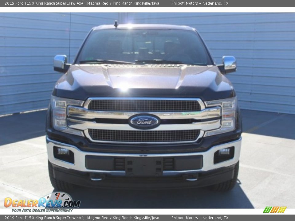 2019 Ford F150 King Ranch SuperCrew 4x4 Magma Red / King Ranch Kingsville/Java Photo #3