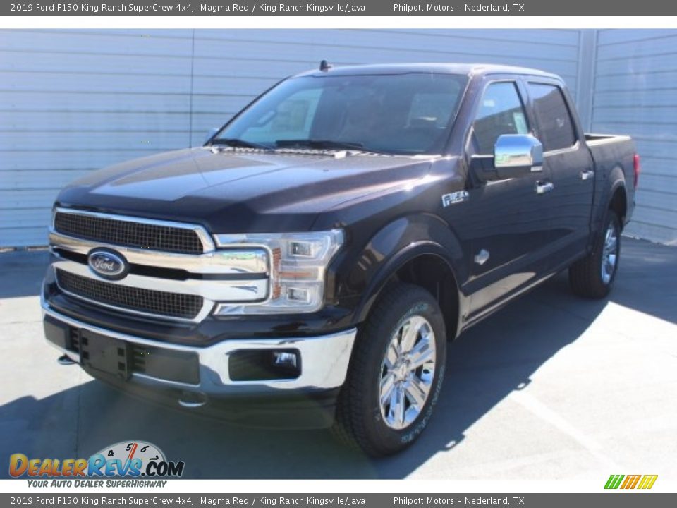 2019 Ford F150 King Ranch SuperCrew 4x4 Magma Red / King Ranch Kingsville/Java Photo #4