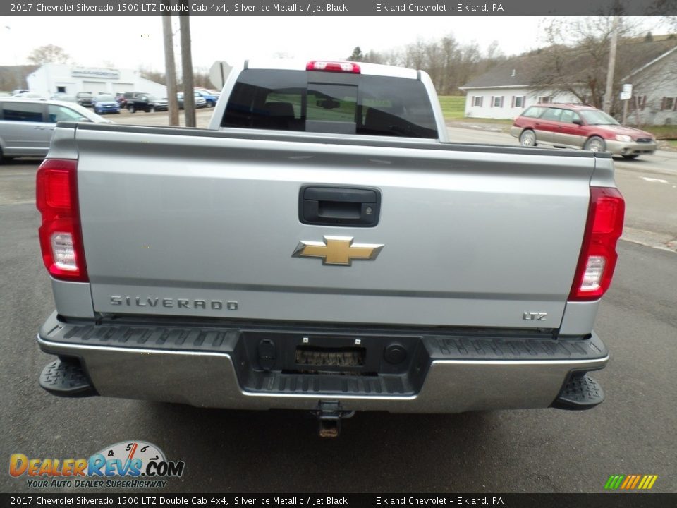 2017 Chevrolet Silverado 1500 LTZ Double Cab 4x4 Silver Ice Metallic / Jet Black Photo #6
