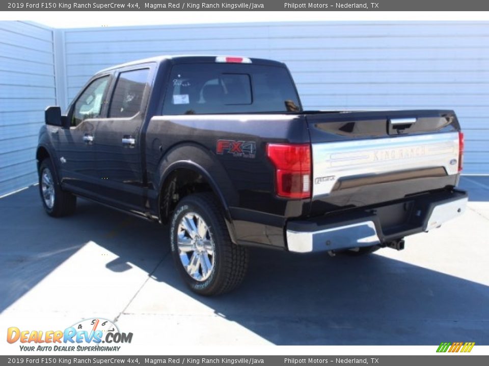 2019 Ford F150 King Ranch SuperCrew 4x4 Magma Red / King Ranch Kingsville/Java Photo #7