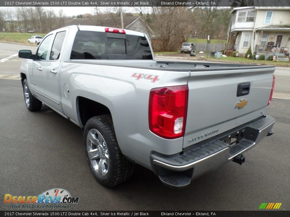 2017 Chevrolet Silverado 1500 LTZ Double Cab 4x4 Silver Ice Metallic / Jet Black Photo #7