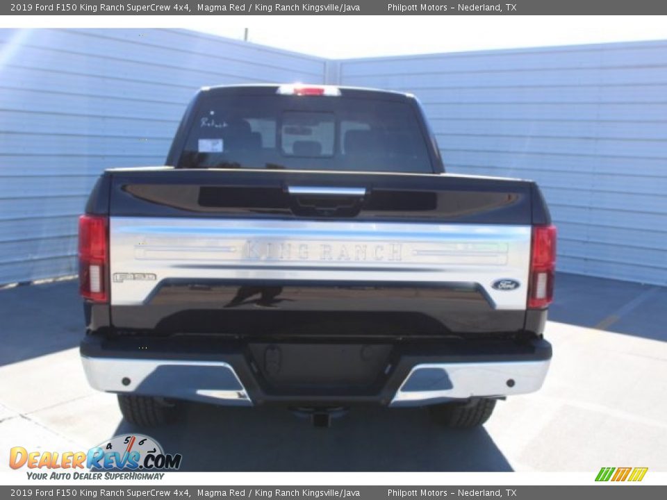2019 Ford F150 King Ranch SuperCrew 4x4 Magma Red / King Ranch Kingsville/Java Photo #8