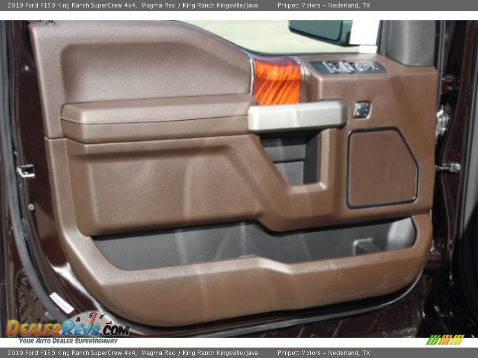 2019 Ford F150 King Ranch SuperCrew 4x4 Magma Red / King Ranch Kingsville/Java Photo #9