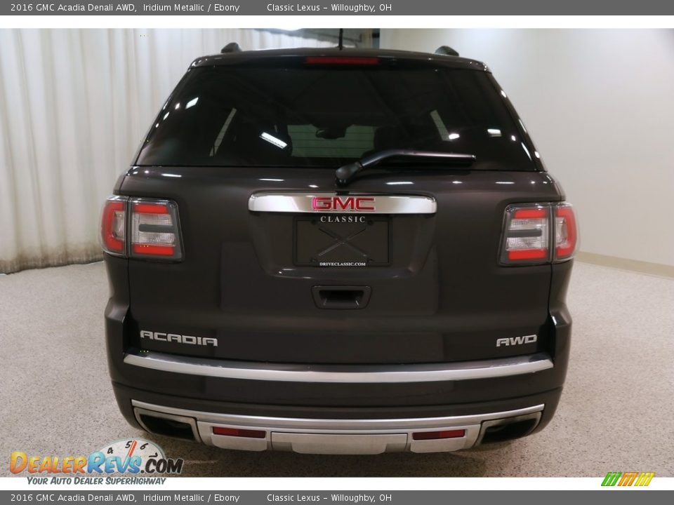 2016 GMC Acadia Denali AWD Iridium Metallic / Ebony Photo #16