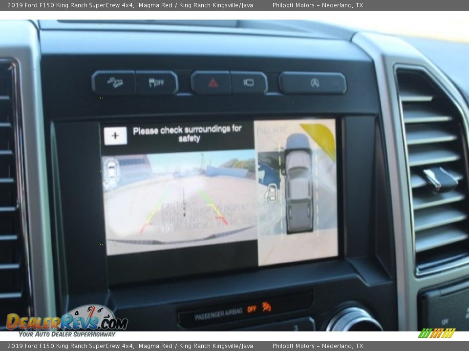 2019 Ford F150 King Ranch SuperCrew 4x4 Magma Red / King Ranch Kingsville/Java Photo #13