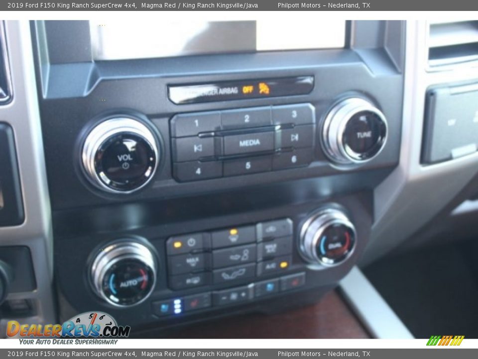 2019 Ford F150 King Ranch SuperCrew 4x4 Magma Red / King Ranch Kingsville/Java Photo #14