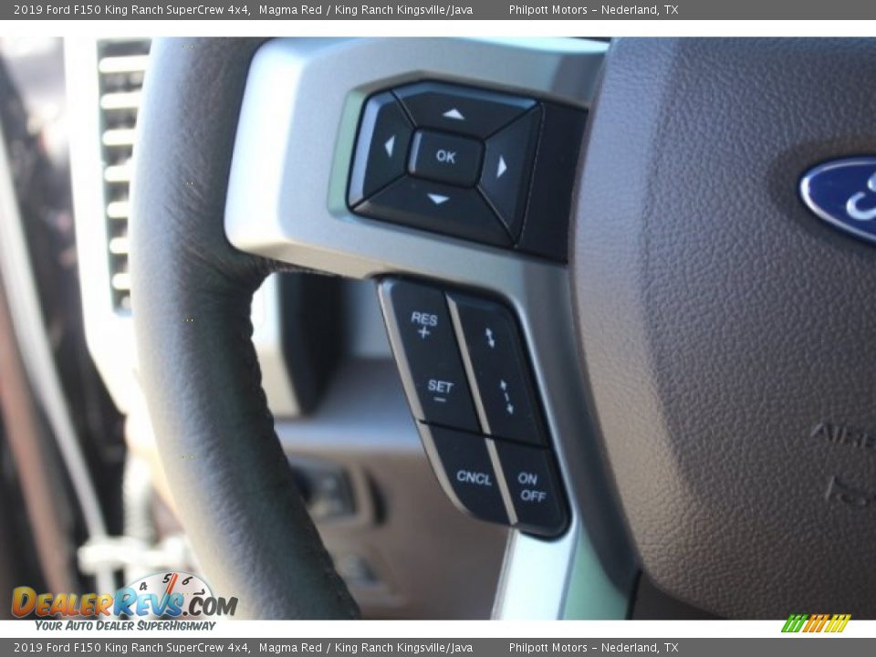 2019 Ford F150 King Ranch SuperCrew 4x4 Magma Red / King Ranch Kingsville/Java Photo #19