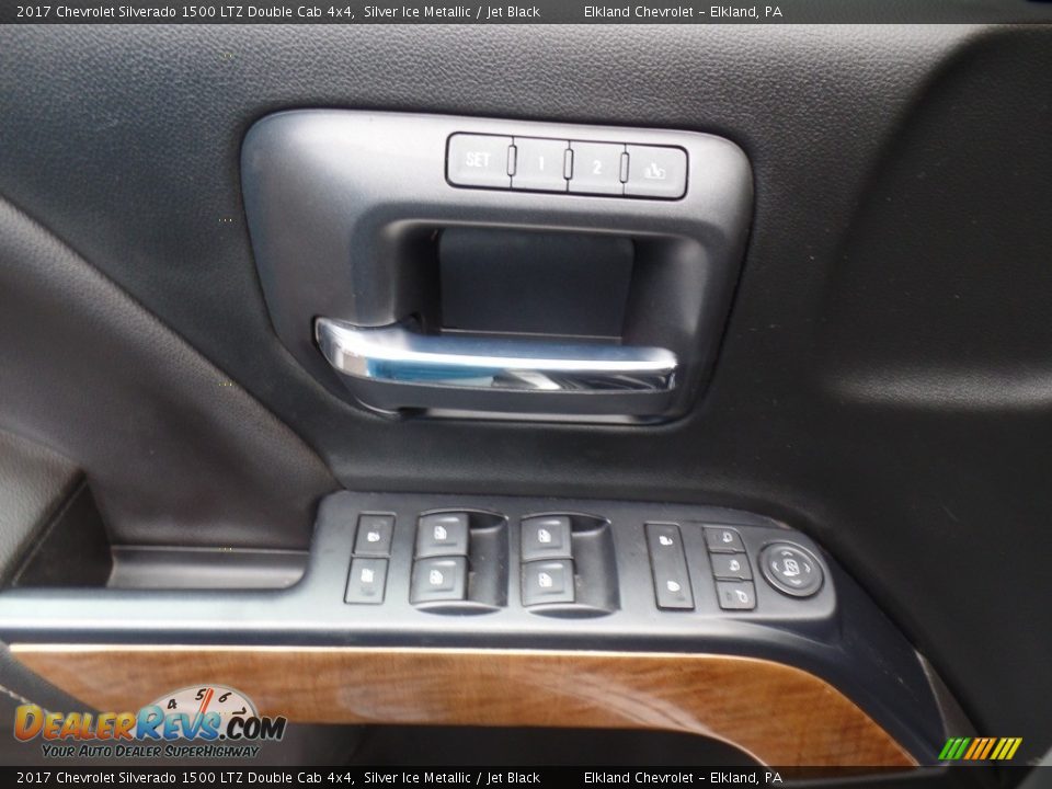 2017 Chevrolet Silverado 1500 LTZ Double Cab 4x4 Silver Ice Metallic / Jet Black Photo #14