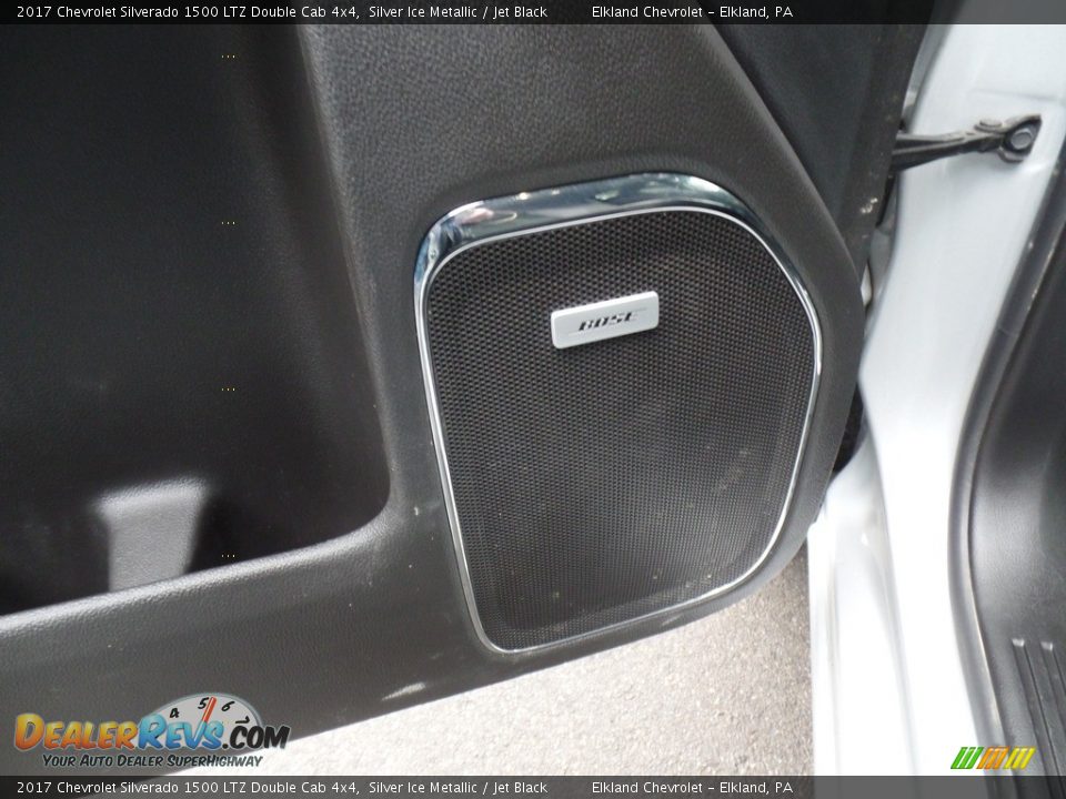 2017 Chevrolet Silverado 1500 LTZ Double Cab 4x4 Silver Ice Metallic / Jet Black Photo #15