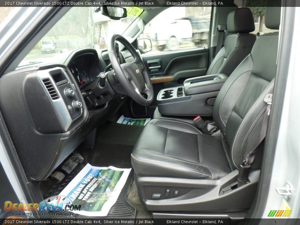 2017 Chevrolet Silverado 1500 LTZ Double Cab 4x4 Silver Ice Metallic / Jet Black Photo #16