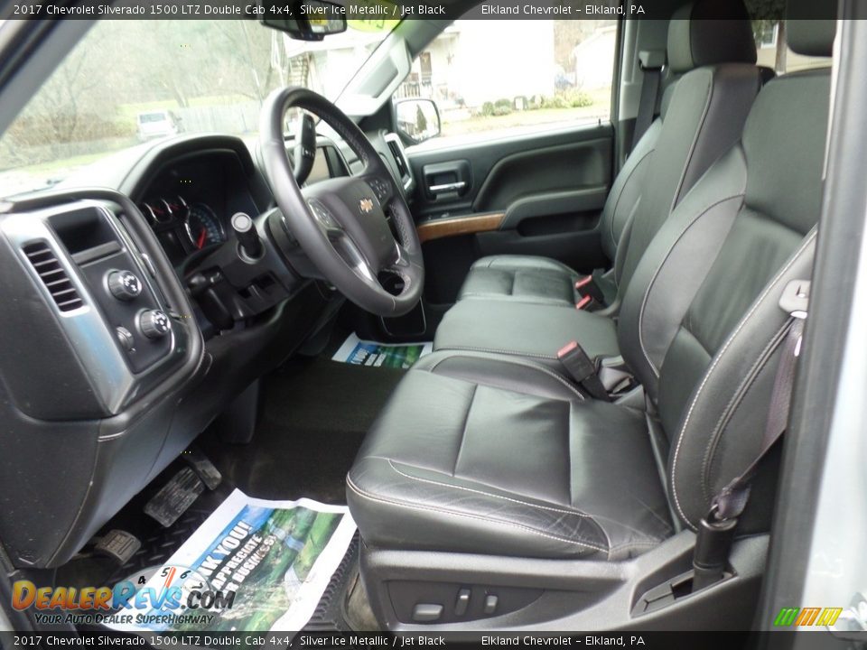 2017 Chevrolet Silverado 1500 LTZ Double Cab 4x4 Silver Ice Metallic / Jet Black Photo #17