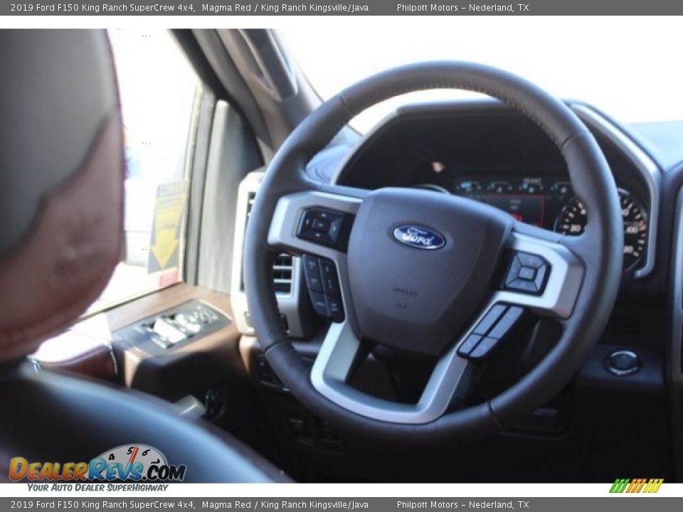 2019 Ford F150 King Ranch SuperCrew 4x4 Magma Red / King Ranch Kingsville/Java Photo #27