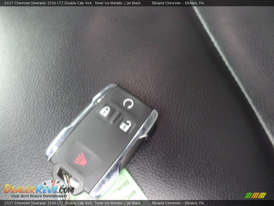 2017 Chevrolet Silverado 1500 LTZ Double Cab 4x4 Silver Ice Metallic / Jet Black Photo #18