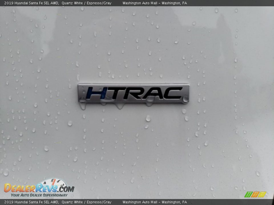 2019 Hyundai Santa Fe SEL AWD Quartz White / Espresso/Gray Photo #8