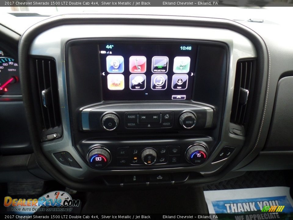 2017 Chevrolet Silverado 1500 LTZ Double Cab 4x4 Silver Ice Metallic / Jet Black Photo #26