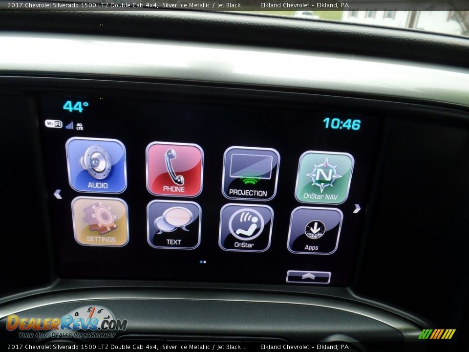 2017 Chevrolet Silverado 1500 LTZ Double Cab 4x4 Silver Ice Metallic / Jet Black Photo #27