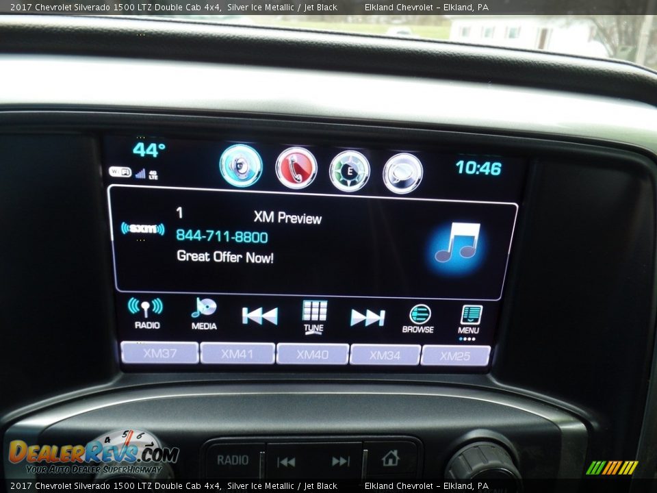 2017 Chevrolet Silverado 1500 LTZ Double Cab 4x4 Silver Ice Metallic / Jet Black Photo #28