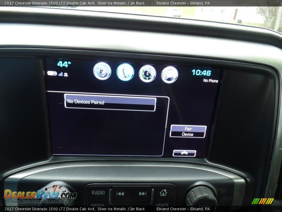2017 Chevrolet Silverado 1500 LTZ Double Cab 4x4 Silver Ice Metallic / Jet Black Photo #29