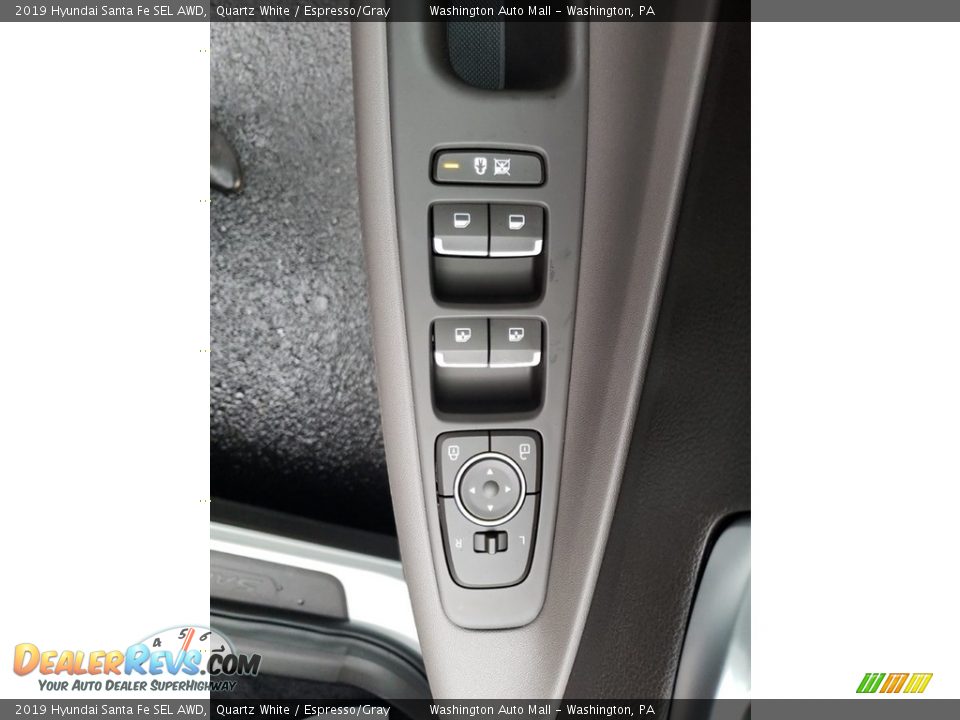 2019 Hyundai Santa Fe SEL AWD Quartz White / Espresso/Gray Photo #18