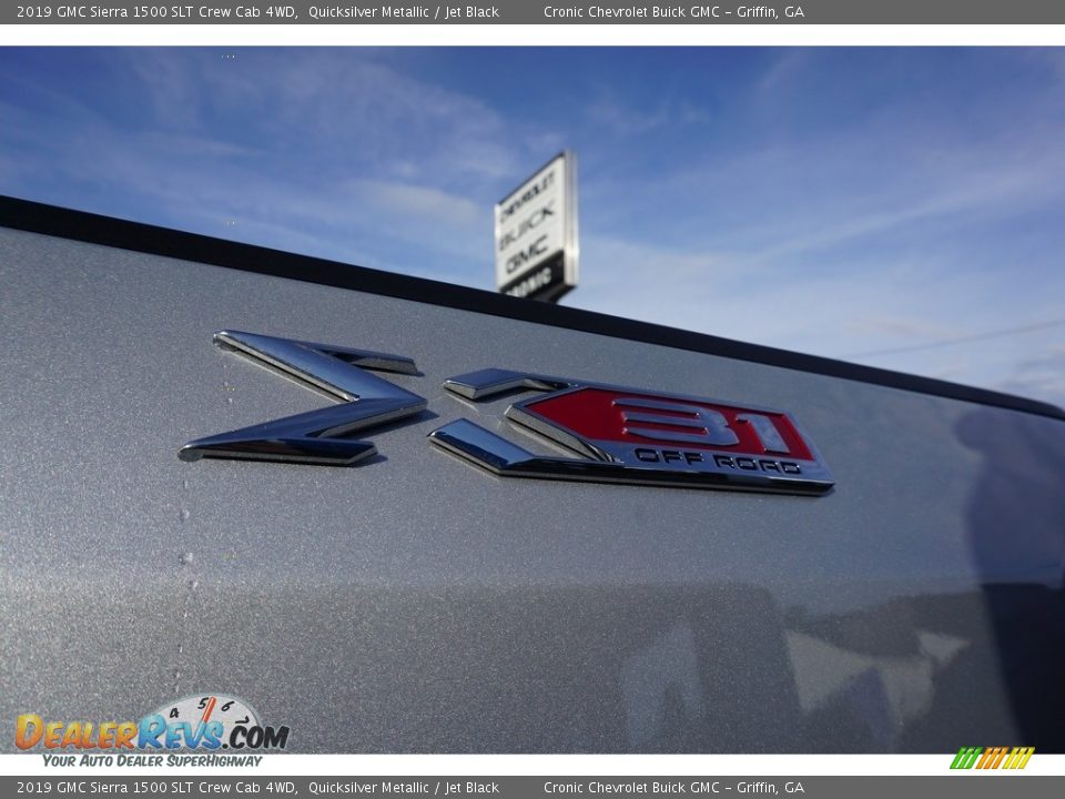 2019 GMC Sierra 1500 SLT Crew Cab 4WD Quicksilver Metallic / Jet Black Photo #11