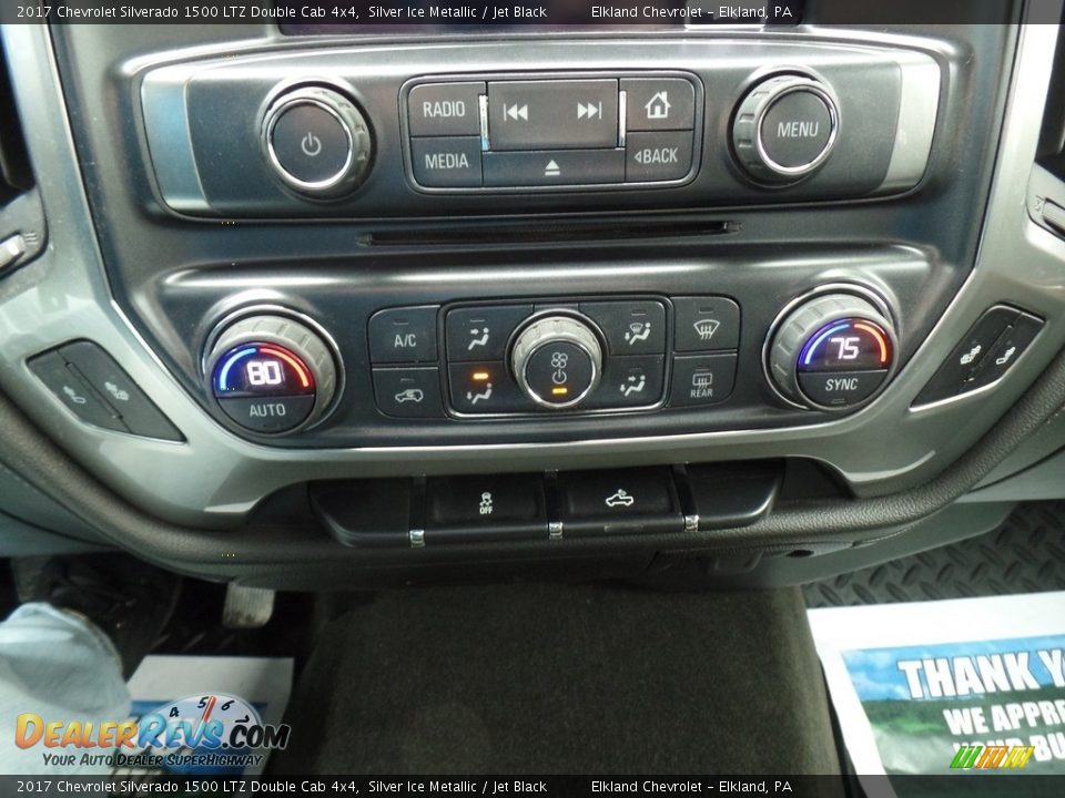 2017 Chevrolet Silverado 1500 LTZ Double Cab 4x4 Silver Ice Metallic / Jet Black Photo #31