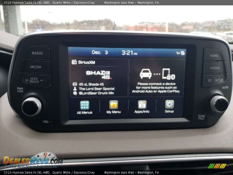 2019 Hyundai Santa Fe SEL AWD Quartz White / Espresso/Gray Photo #22