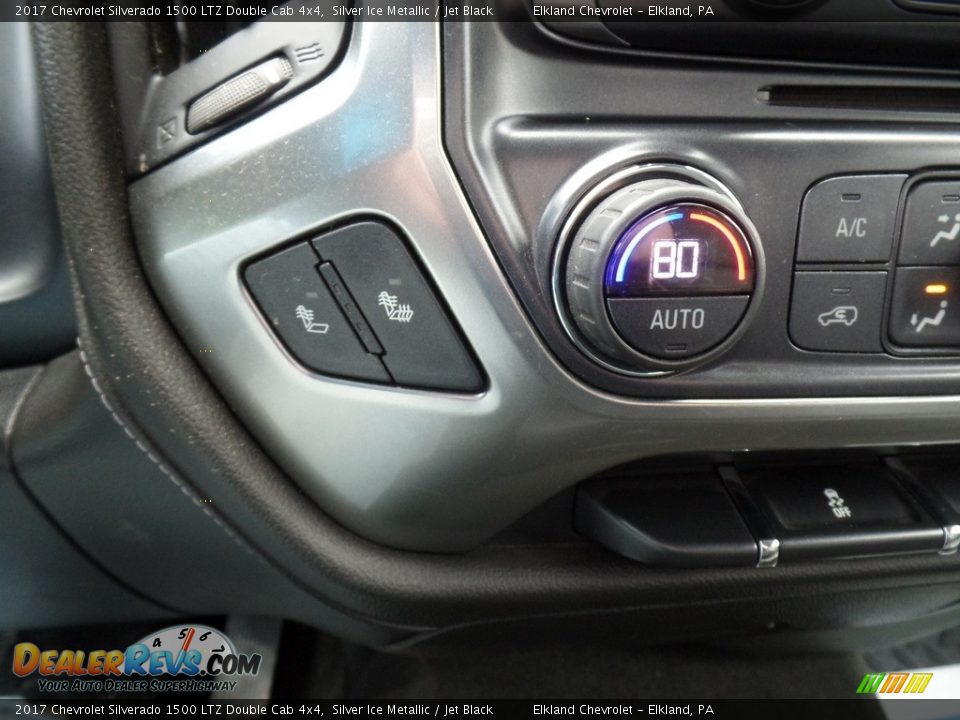 2017 Chevrolet Silverado 1500 LTZ Double Cab 4x4 Silver Ice Metallic / Jet Black Photo #32
