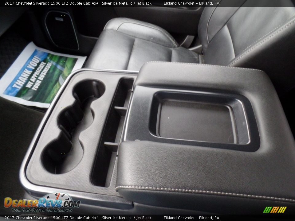 2017 Chevrolet Silverado 1500 LTZ Double Cab 4x4 Silver Ice Metallic / Jet Black Photo #33
