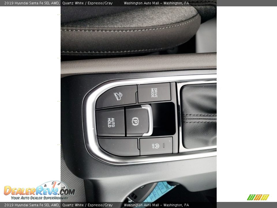2019 Hyundai Santa Fe SEL AWD Quartz White / Espresso/Gray Photo #25