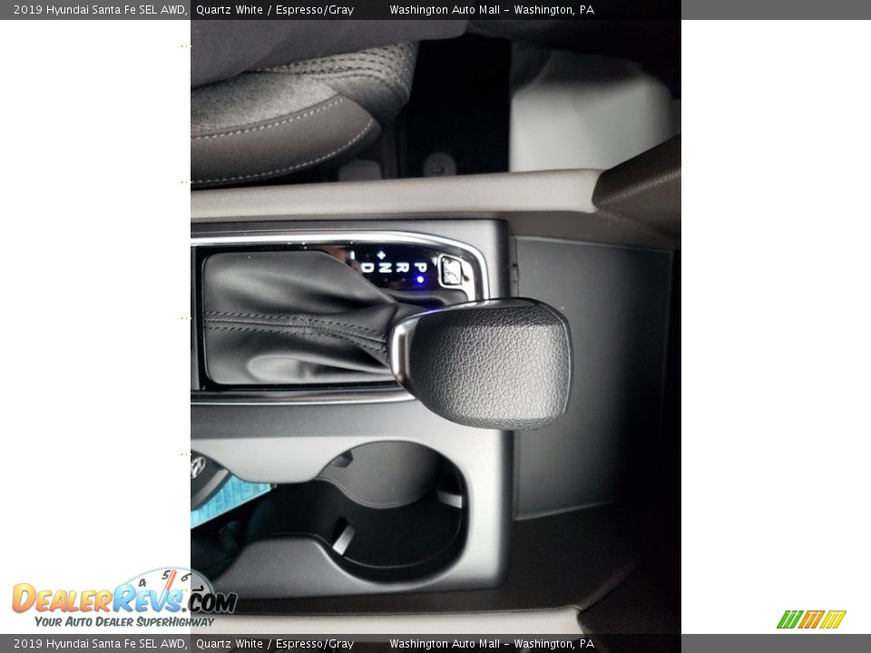 2019 Hyundai Santa Fe SEL AWD Quartz White / Espresso/Gray Photo #26