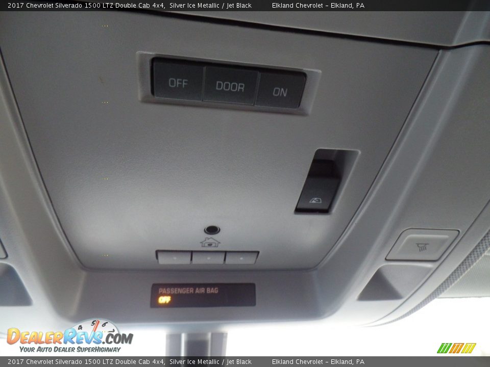 2017 Chevrolet Silverado 1500 LTZ Double Cab 4x4 Silver Ice Metallic / Jet Black Photo #35