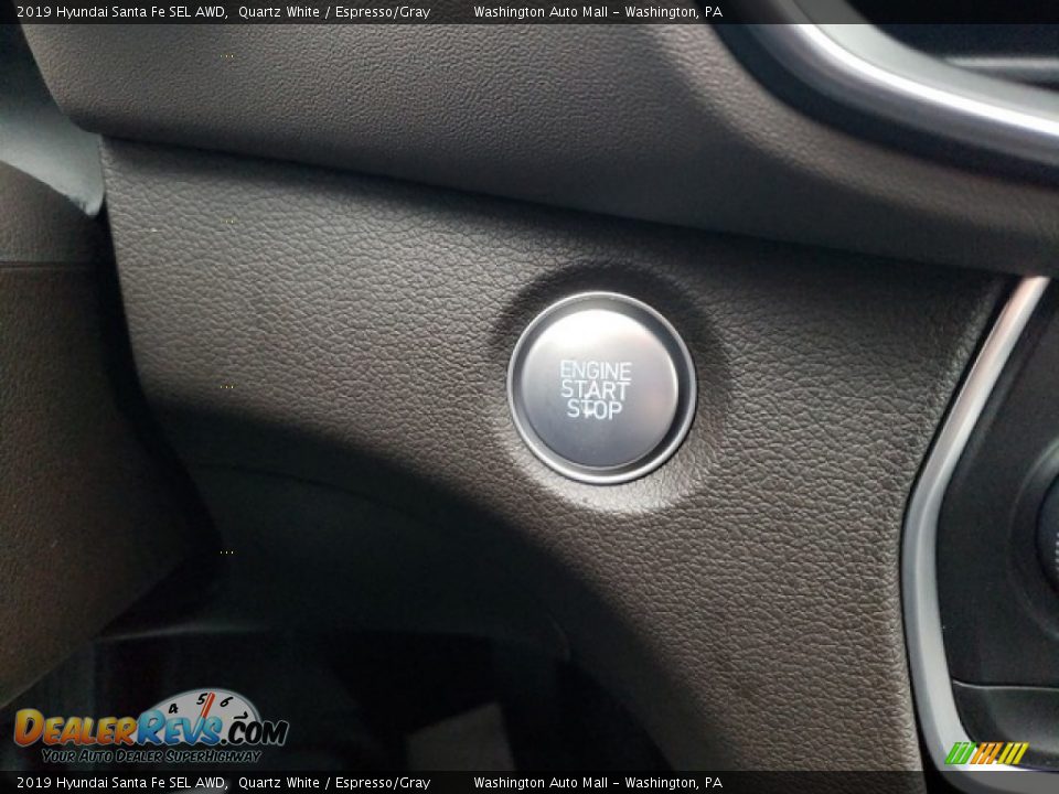 2019 Hyundai Santa Fe SEL AWD Quartz White / Espresso/Gray Photo #27