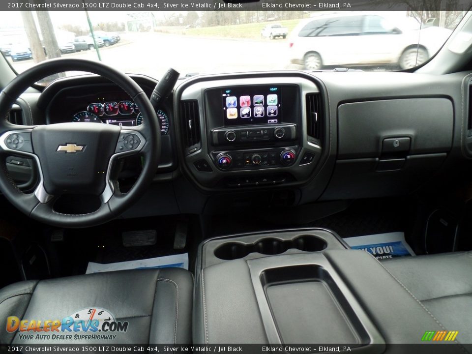 2017 Chevrolet Silverado 1500 LTZ Double Cab 4x4 Silver Ice Metallic / Jet Black Photo #36