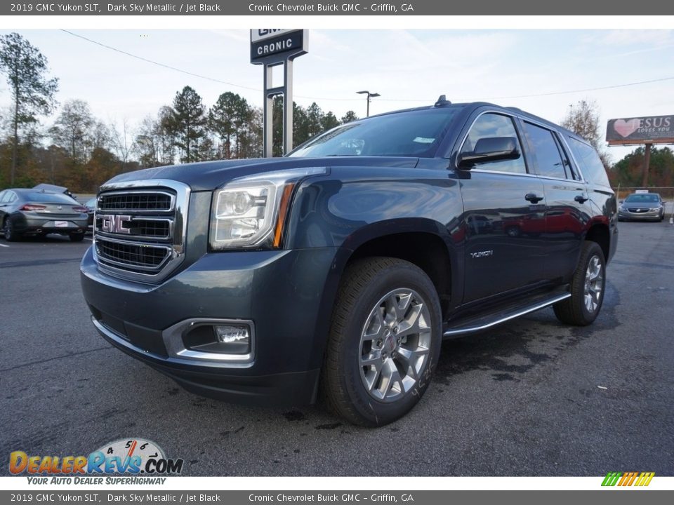 2019 GMC Yukon SLT Dark Sky Metallic / Jet Black Photo #3