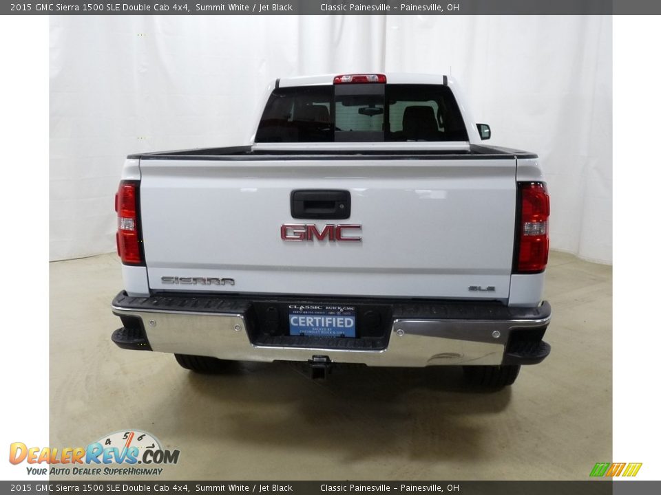 2015 GMC Sierra 1500 SLE Double Cab 4x4 Summit White / Jet Black Photo #3