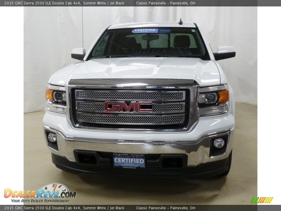 2015 GMC Sierra 1500 SLE Double Cab 4x4 Summit White / Jet Black Photo #4