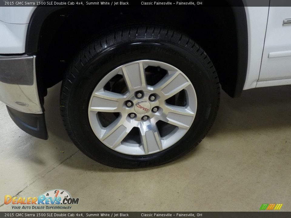 2015 GMC Sierra 1500 SLE Double Cab 4x4 Summit White / Jet Black Photo #5