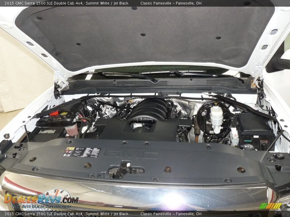 2015 GMC Sierra 1500 SLE Double Cab 4x4 Summit White / Jet Black Photo #6