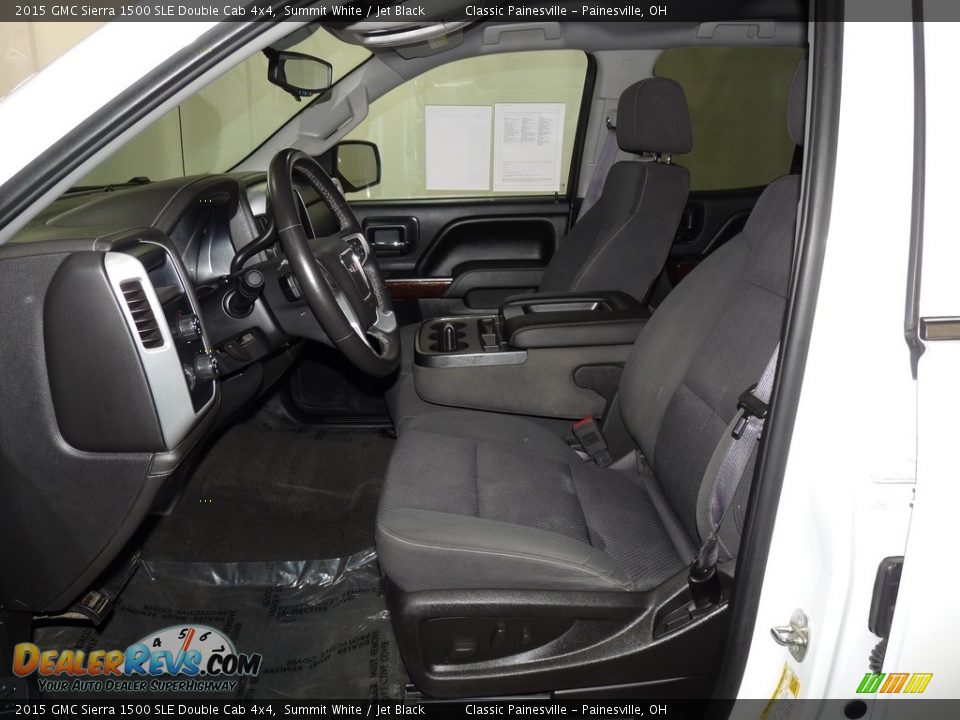 2015 GMC Sierra 1500 SLE Double Cab 4x4 Summit White / Jet Black Photo #7
