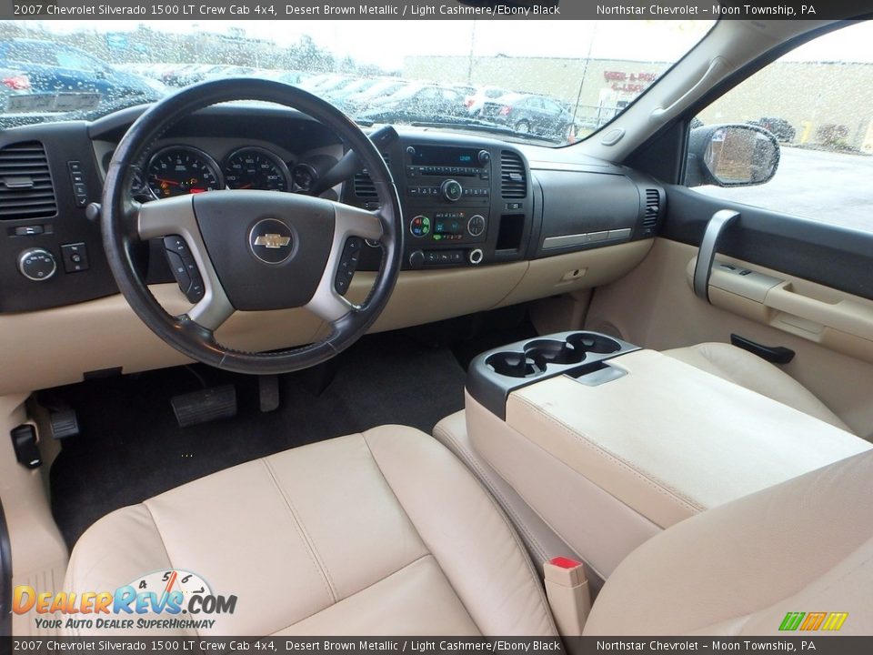 2007 Chevrolet Silverado 1500 LT Crew Cab 4x4 Desert Brown Metallic / Light Cashmere/Ebony Black Photo #10