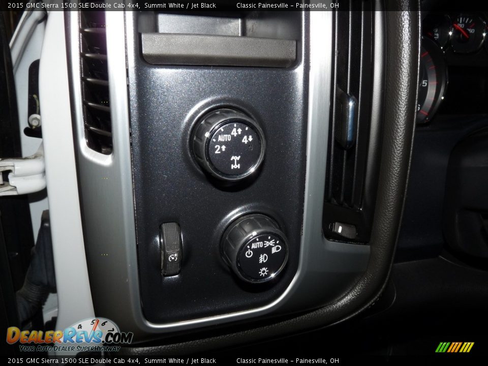 2015 GMC Sierra 1500 SLE Double Cab 4x4 Summit White / Jet Black Photo #11