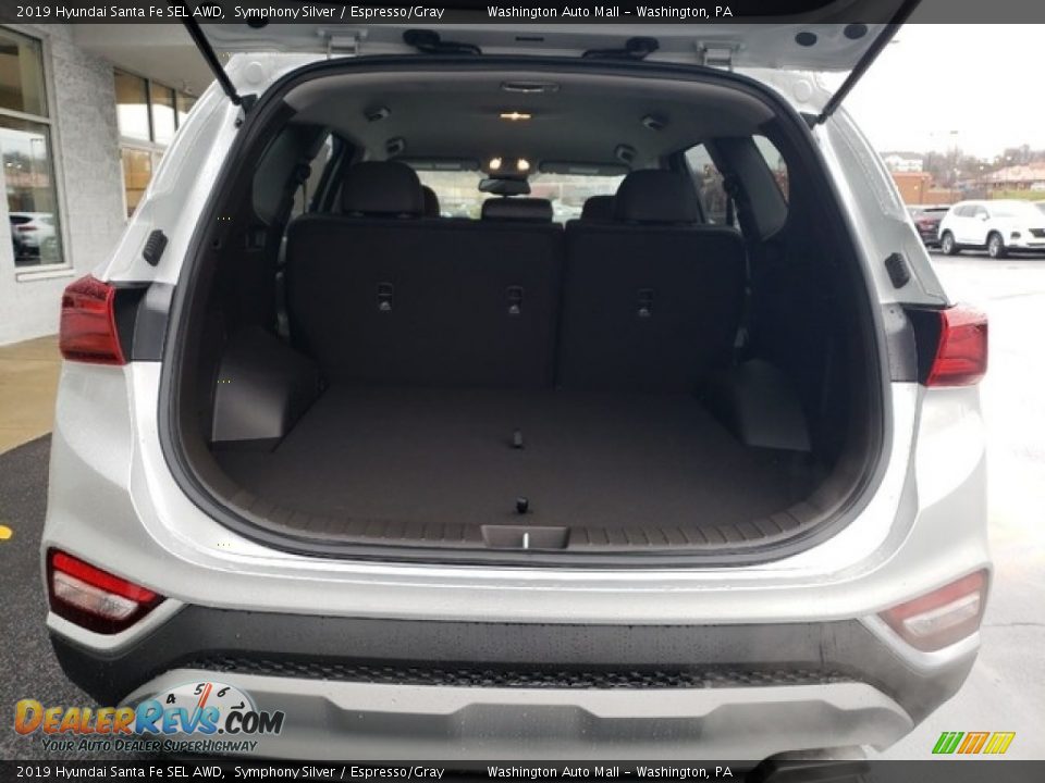 2019 Hyundai Santa Fe SEL AWD Symphony Silver / Espresso/Gray Photo #19