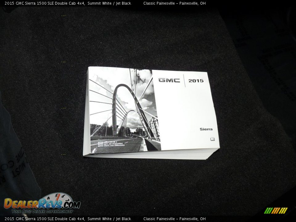 2015 GMC Sierra 1500 SLE Double Cab 4x4 Summit White / Jet Black Photo #15