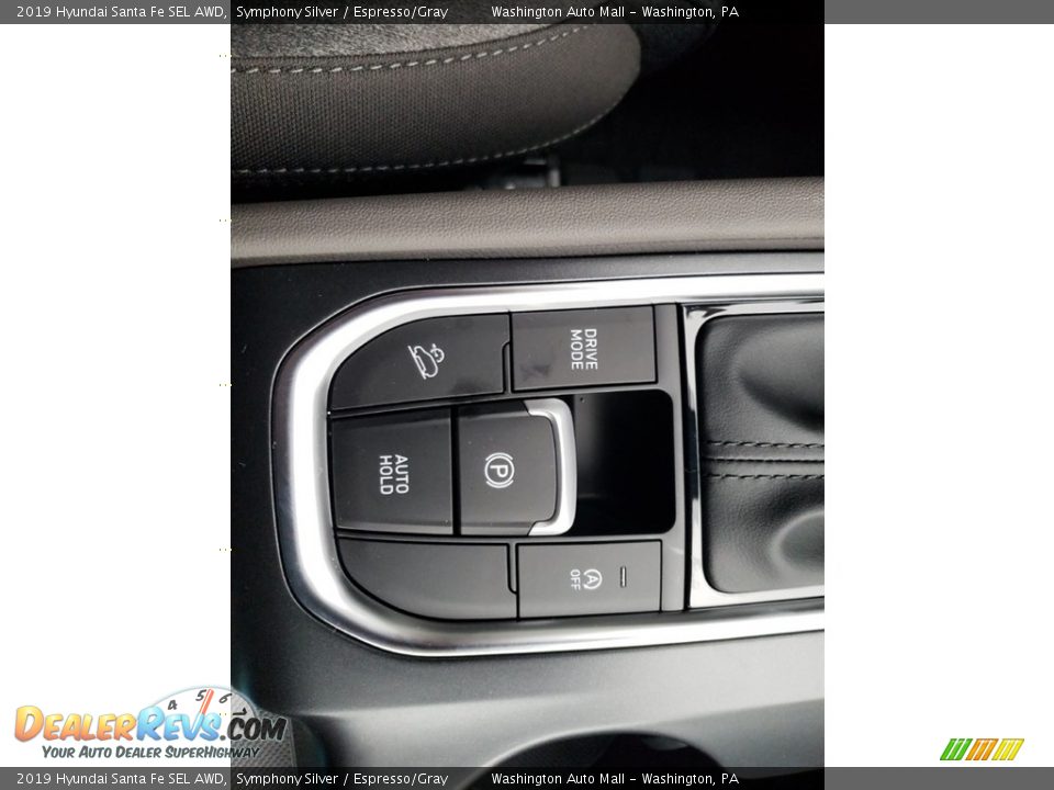 2019 Hyundai Santa Fe SEL AWD Symphony Silver / Espresso/Gray Photo #26