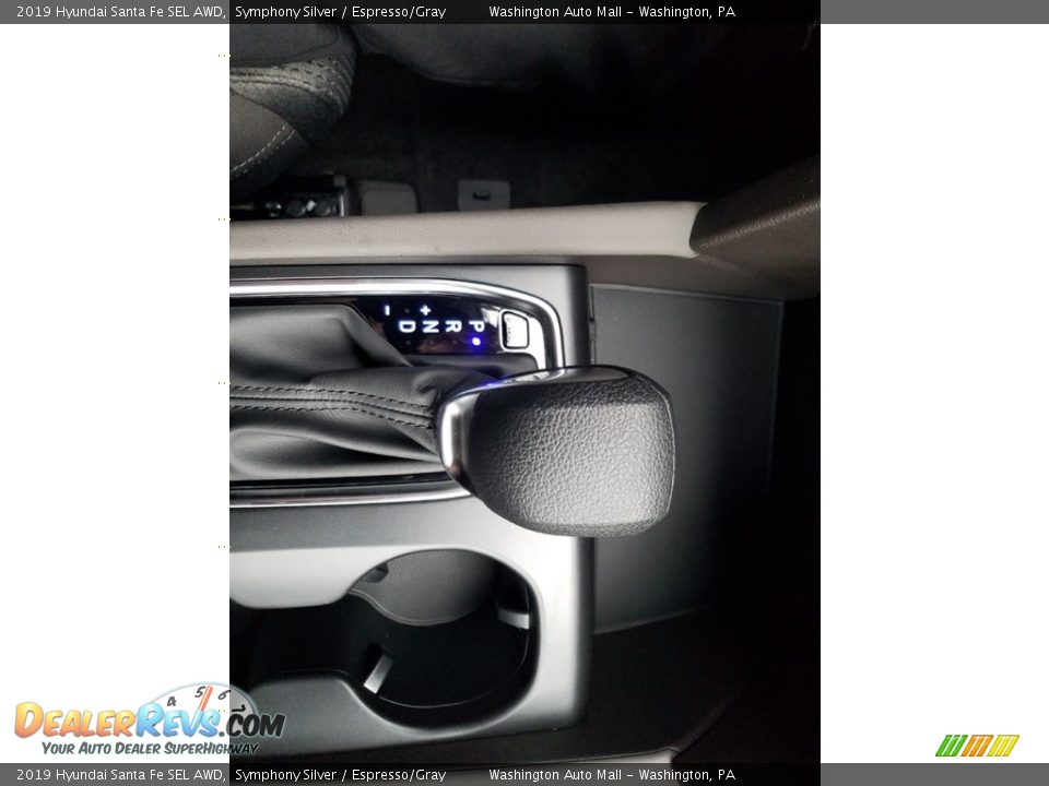 2019 Hyundai Santa Fe SEL AWD Symphony Silver / Espresso/Gray Photo #27