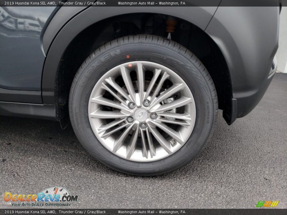 2019 Hyundai Kona SEL AWD Thunder Gray / Gray/Black Photo #12