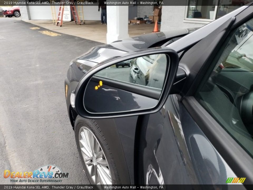 2019 Hyundai Kona SEL AWD Thunder Gray / Gray/Black Photo #13