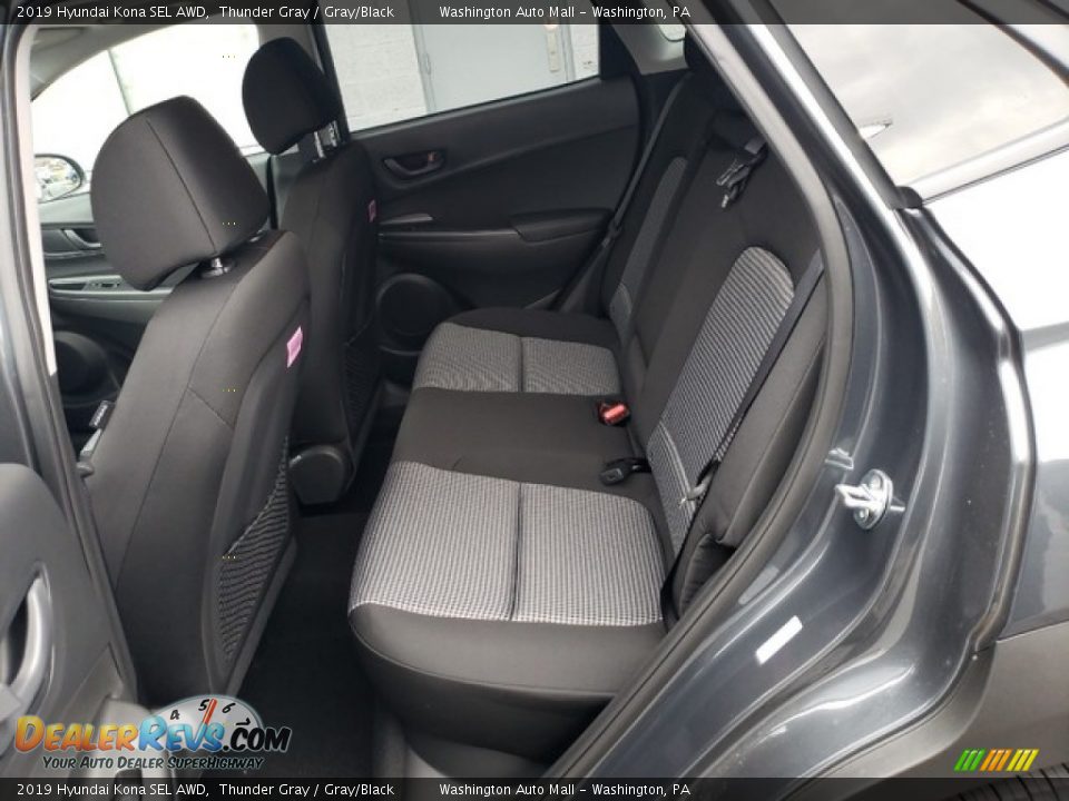 2019 Hyundai Kona SEL AWD Thunder Gray / Gray/Black Photo #15