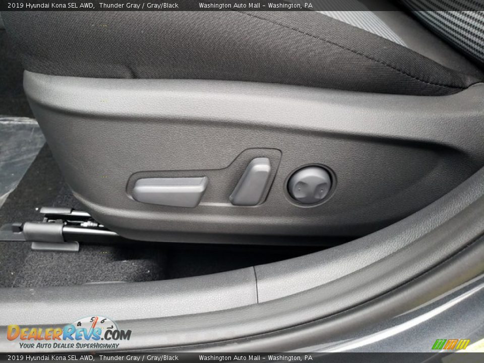 2019 Hyundai Kona SEL AWD Thunder Gray / Gray/Black Photo #16