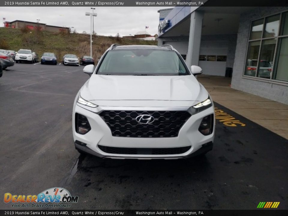 2019 Hyundai Santa Fe Limited AWD Quartz White / Espresso/Gray Photo #2